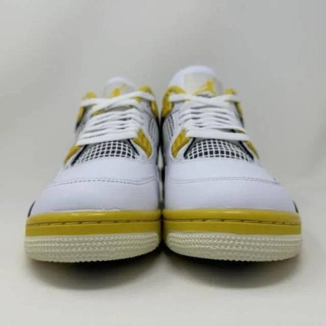 Nike w air jordan retro iv 4 vivid sulfur women's size 11 men's 9.5 aq9129-101