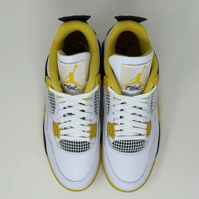 Nike w air jordan retro iv 4 vivid sulfur women's size 11 men's 9.5 aq9129-101