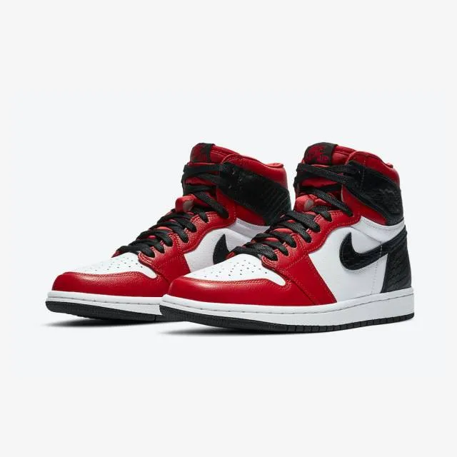 Nike women's air jordan 1 retro high og (satin red/ university red/ white/ black) sizes 6-10 cd0461-