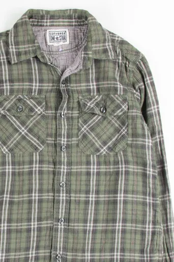 Olive Converse All Star Button Up Shirt