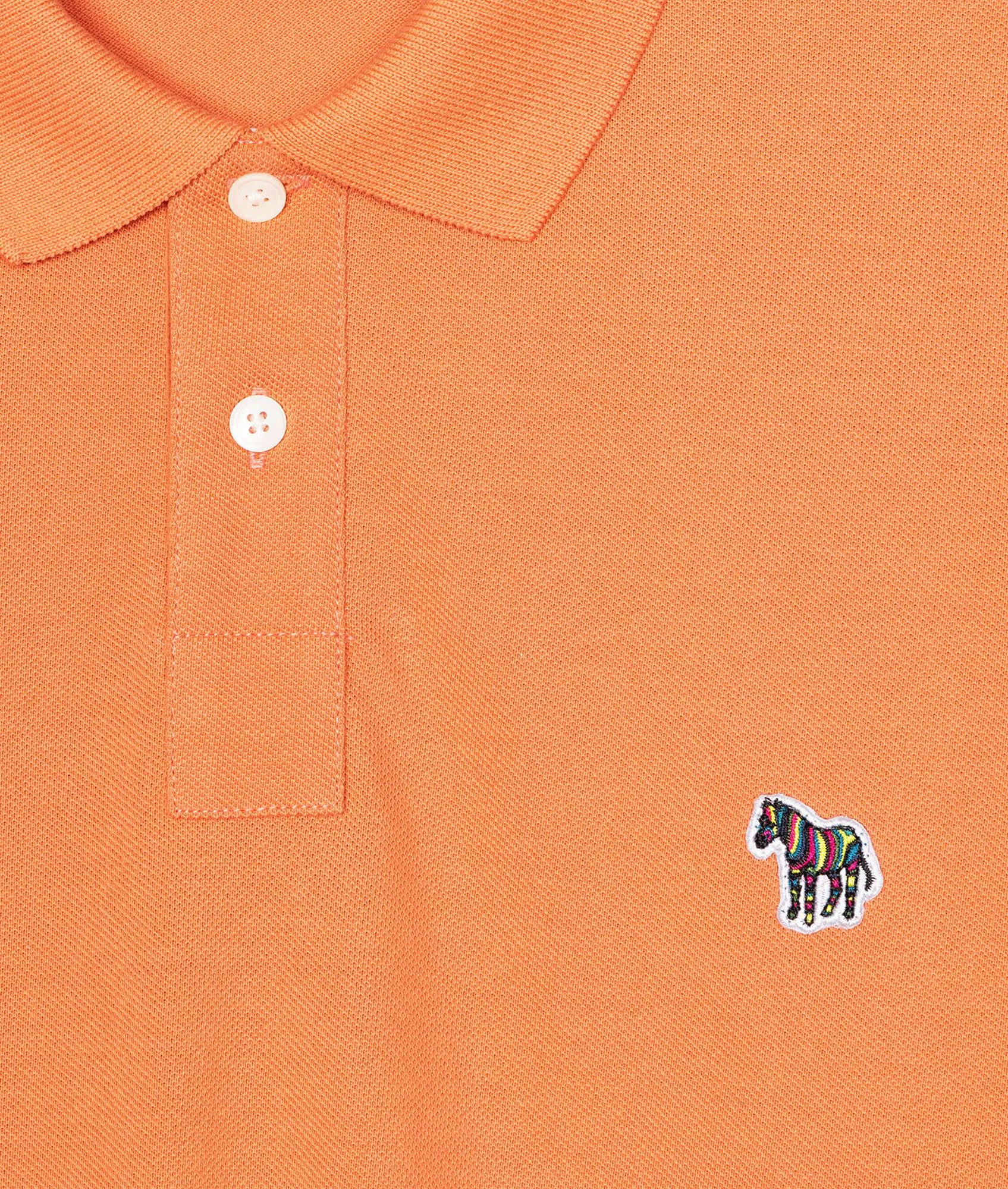 Organic Cotton Zebra Polo Shirt - Orange