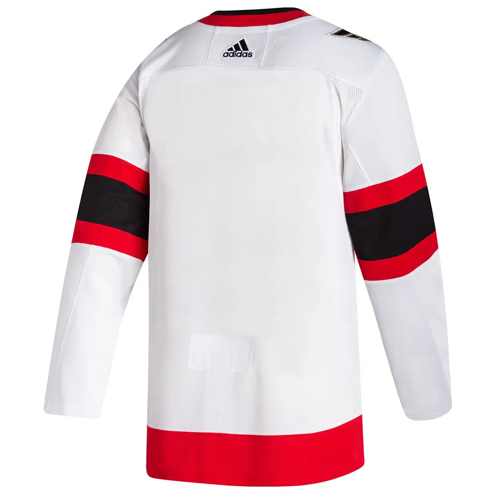 OTTAWA SENATORS ADIDAS ADIZERO PRIMEGREEN AUTHENTIC WHITE AWAY JERSEY