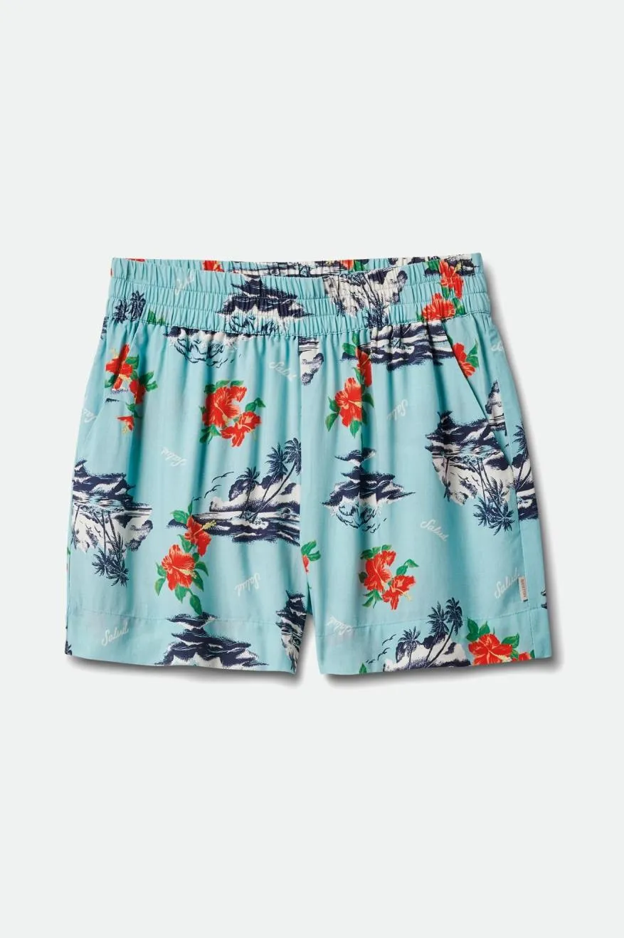 Paradise Short - Canal Blue