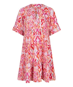 Peasant Print Dress