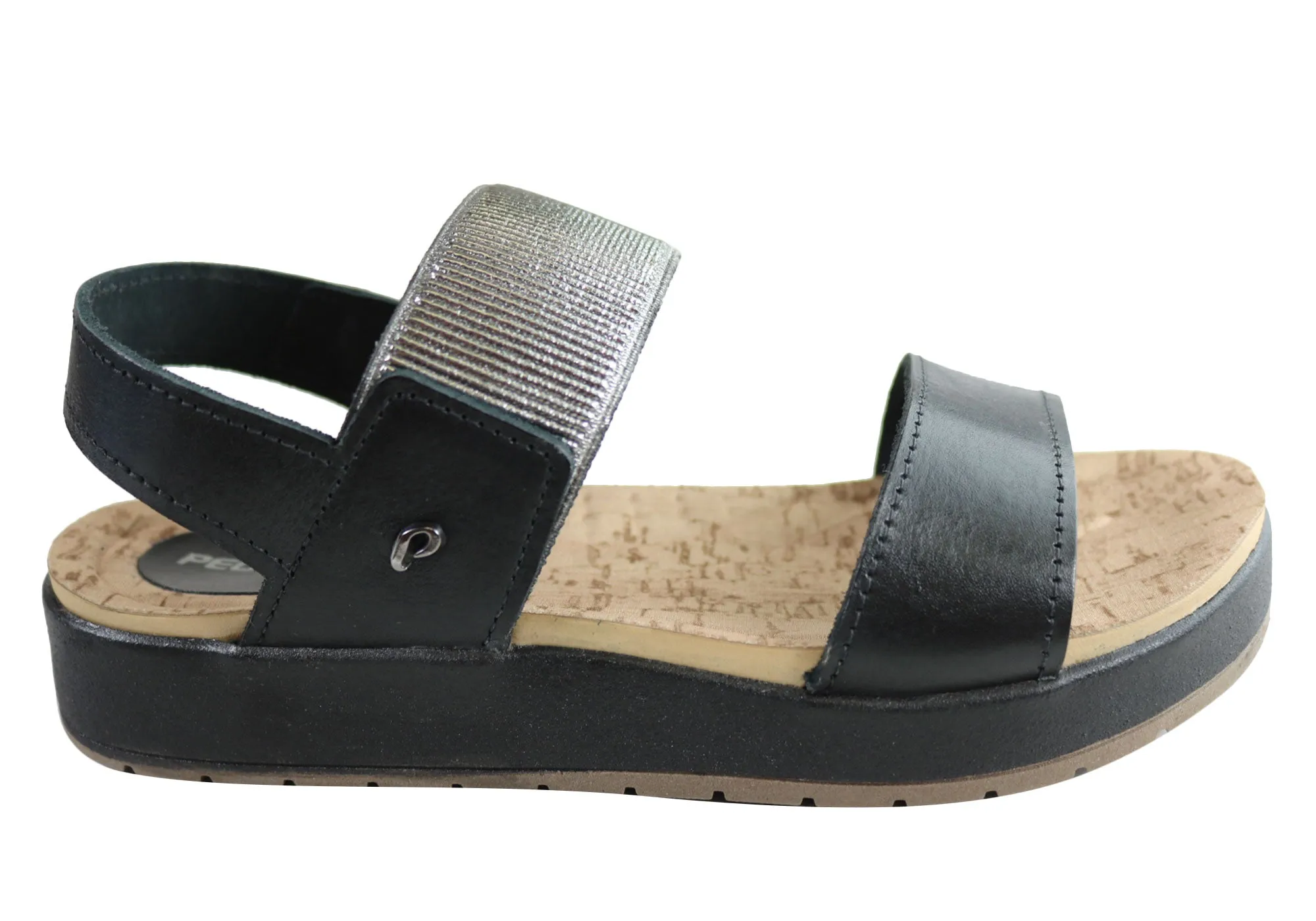 Pegada Rosie Womens Comfort Cushioned Leather Sandals Made In Brazil