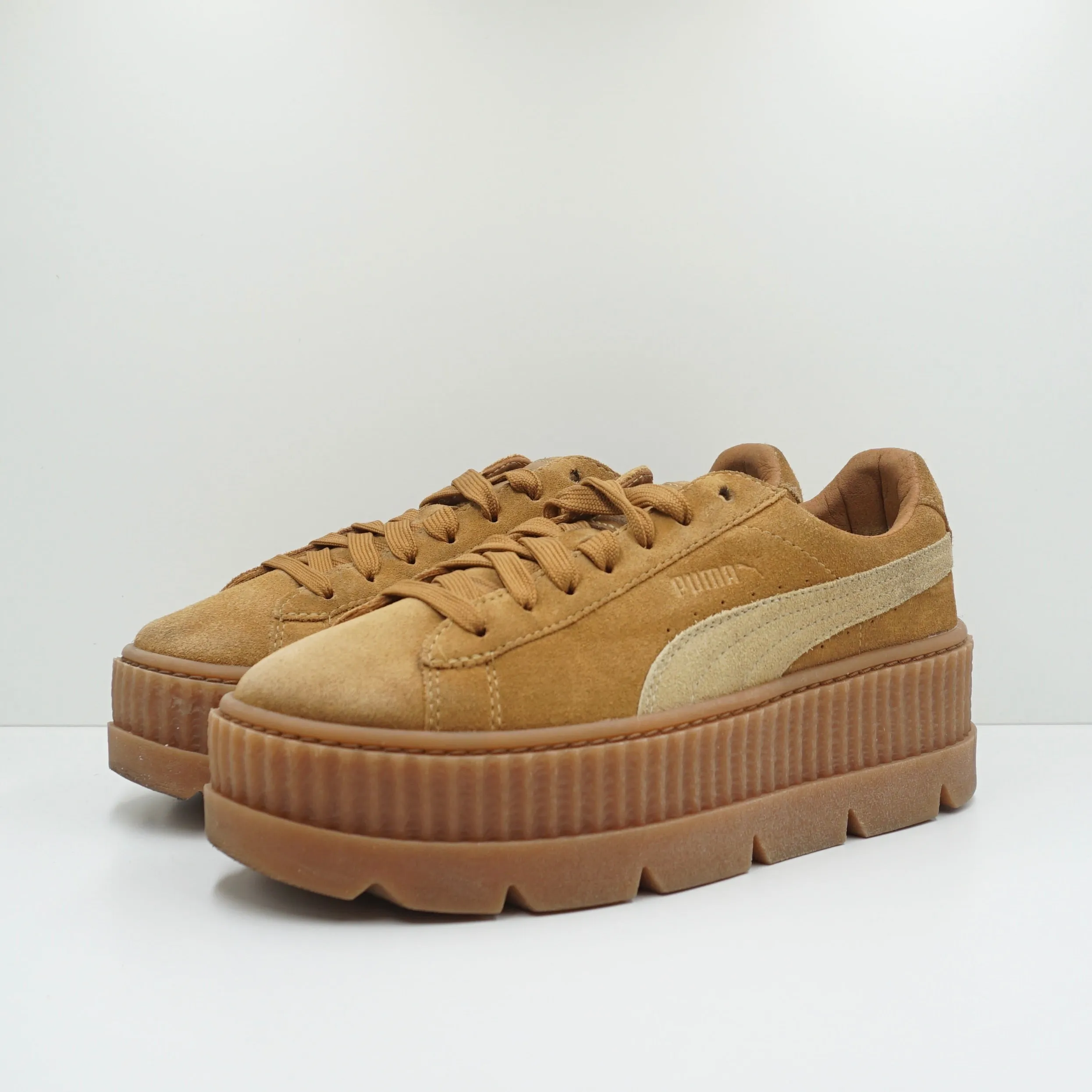 Puma Cleated Creeper Rihanna Fenty Suede Golden Brown (W)