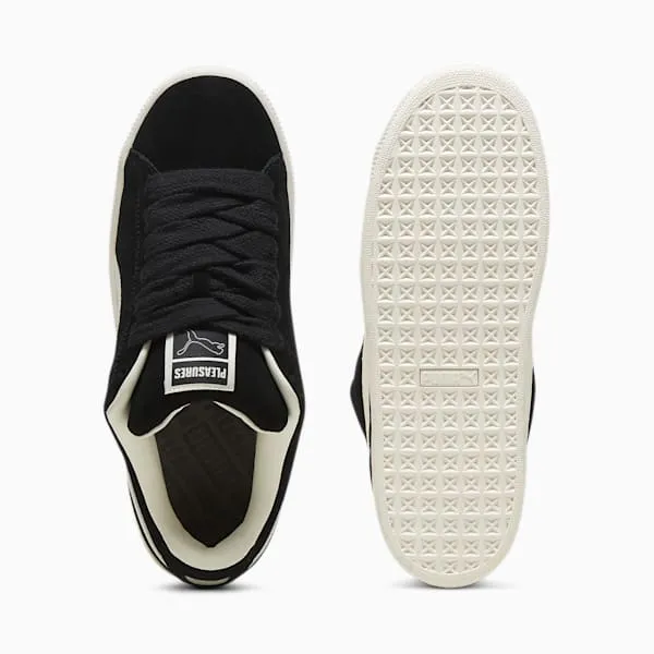 PUMA x PLEASURES Suede XL Men's Sneakers - PUMA Black-Frosted Ivory