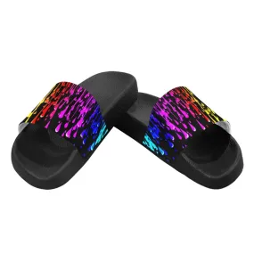 Rainbow Drip Women's Slide Sandals