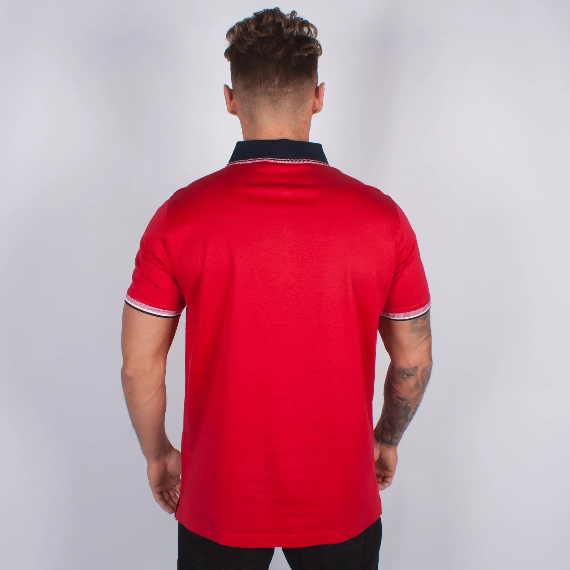 Red Jersey Polo Shirt