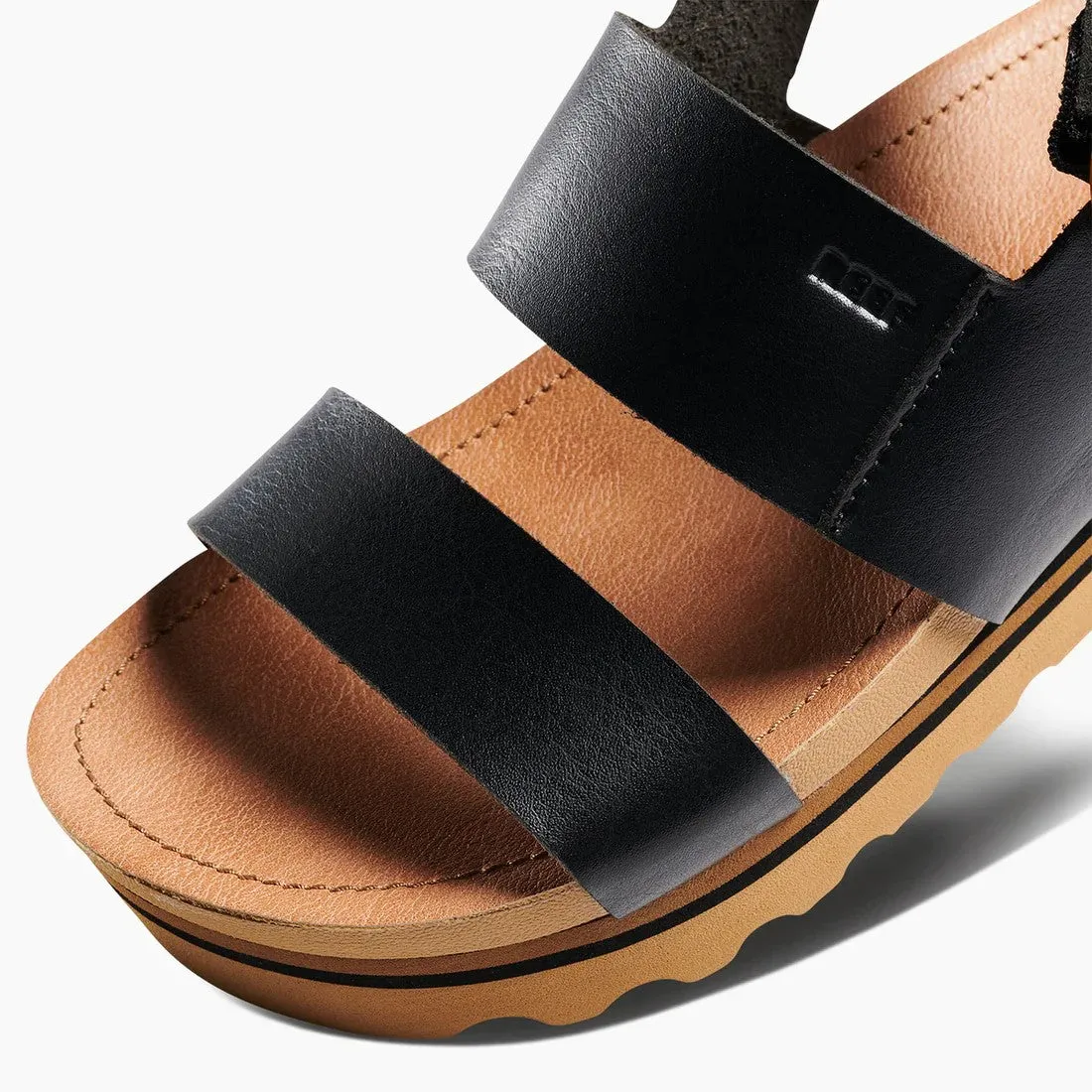 Reef Womens Vista Hi Buckle Summer Vegan Leather Sandals