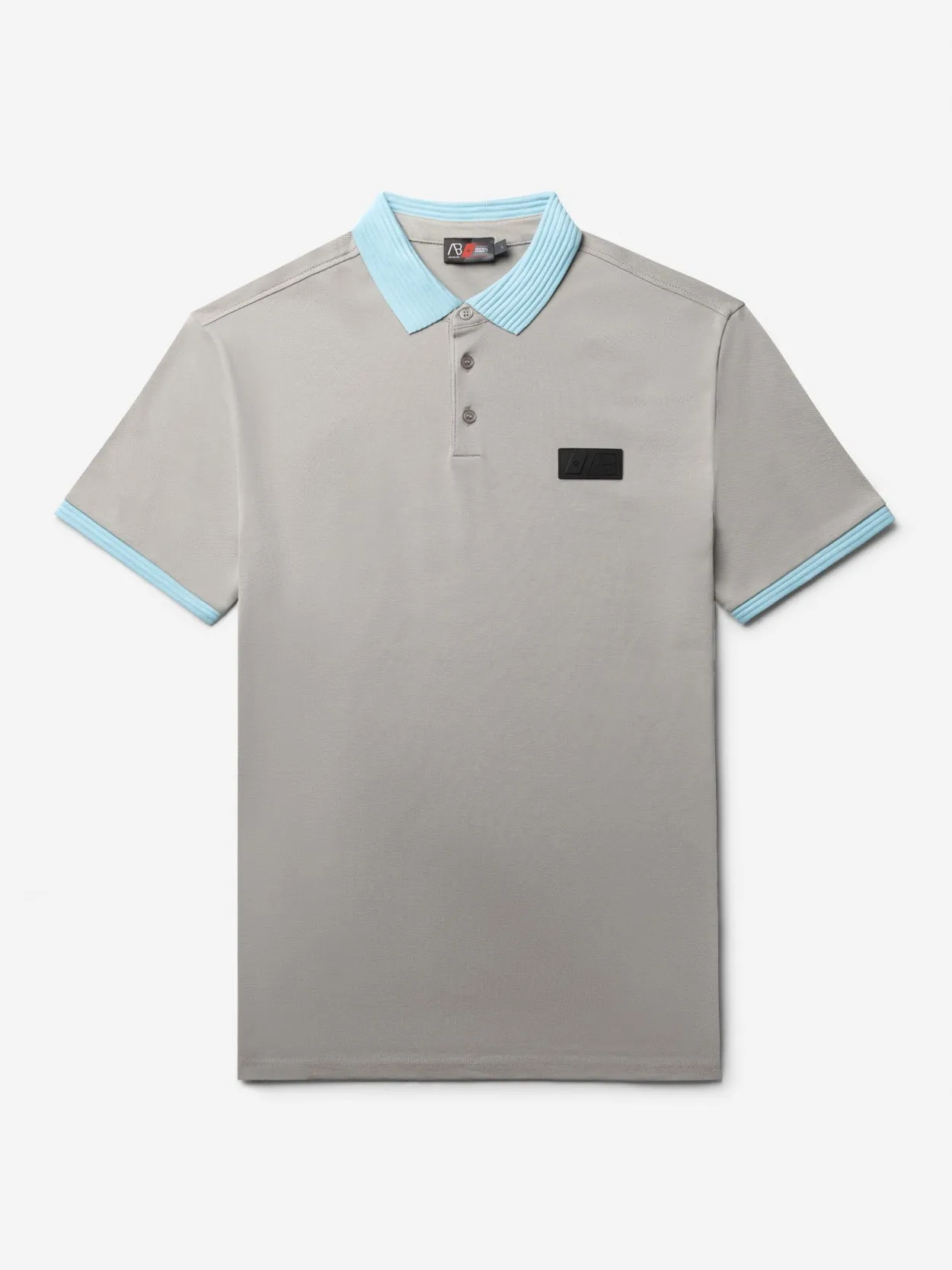 Regular Polo | Grey / Sky Blue