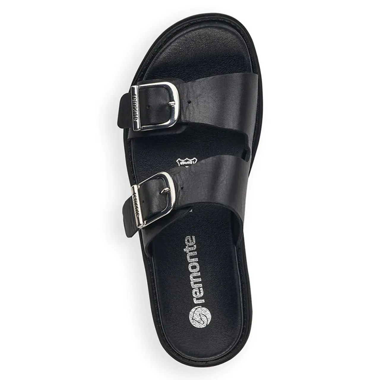 Remonte by Rieker D7953-00 ROXANE Two Strap Black Sandals