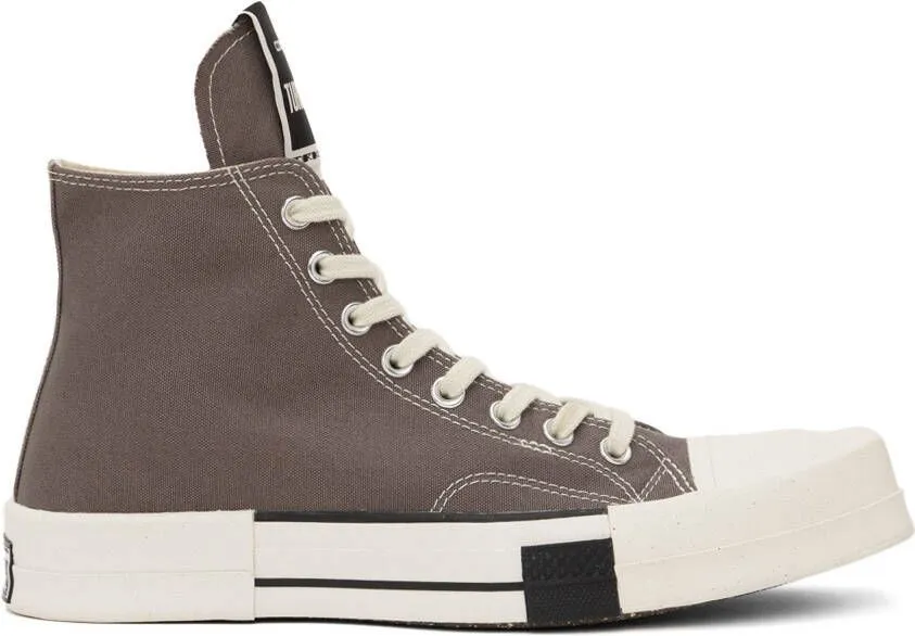 Rick Owens DRKSHDW Gray Converse Edition TURBODRK Chuck 70 Sneakers