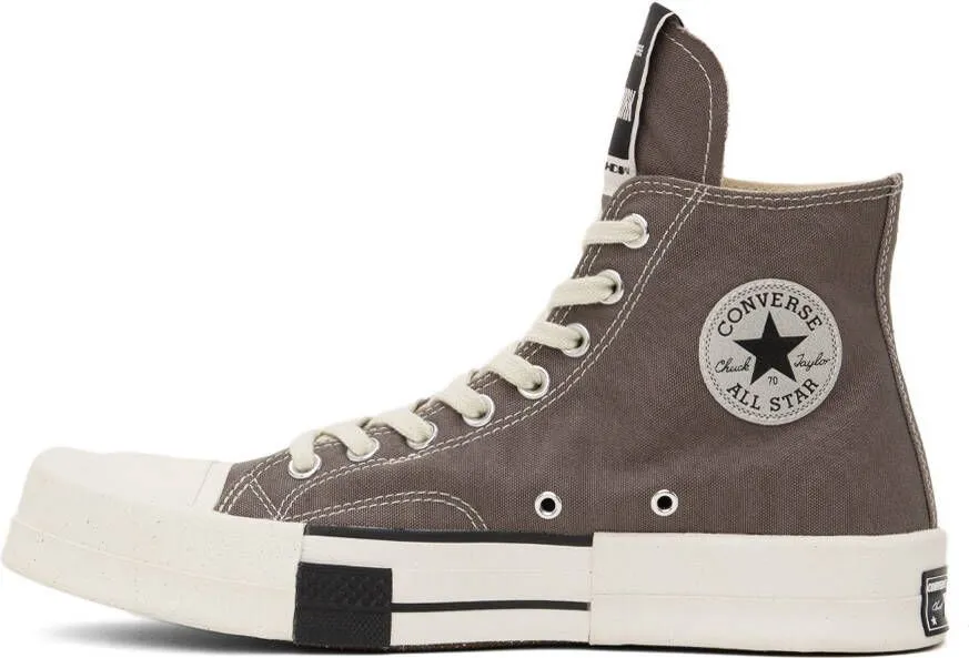 Rick Owens DRKSHDW Gray Converse Edition TURBODRK Chuck 70 Sneakers