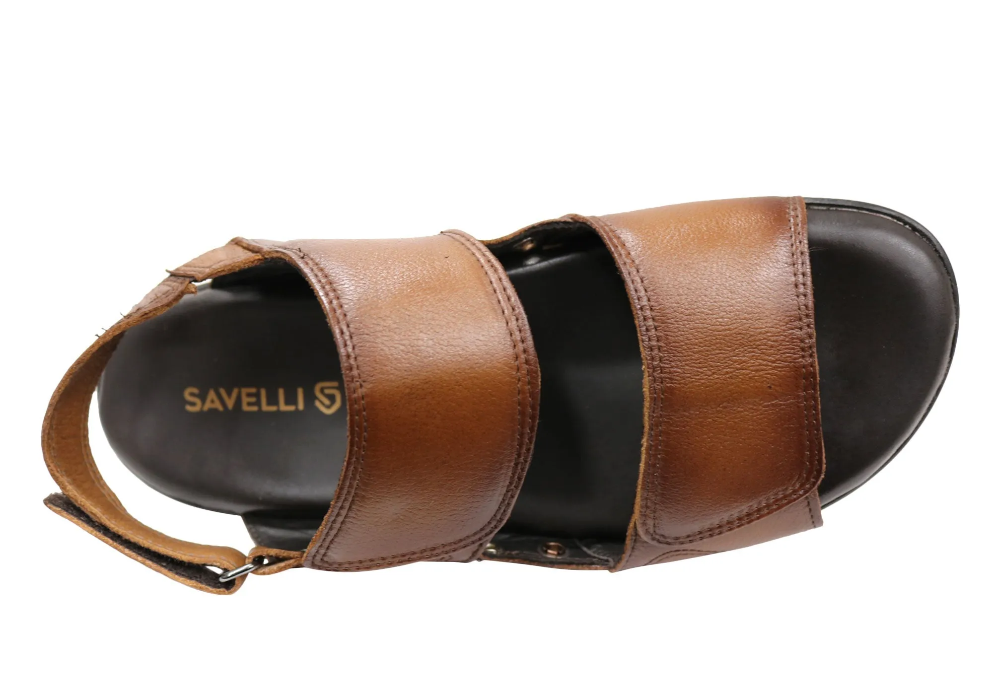 Savelli Samuel Mens Comfortable Leather Sandals Made In Brazil