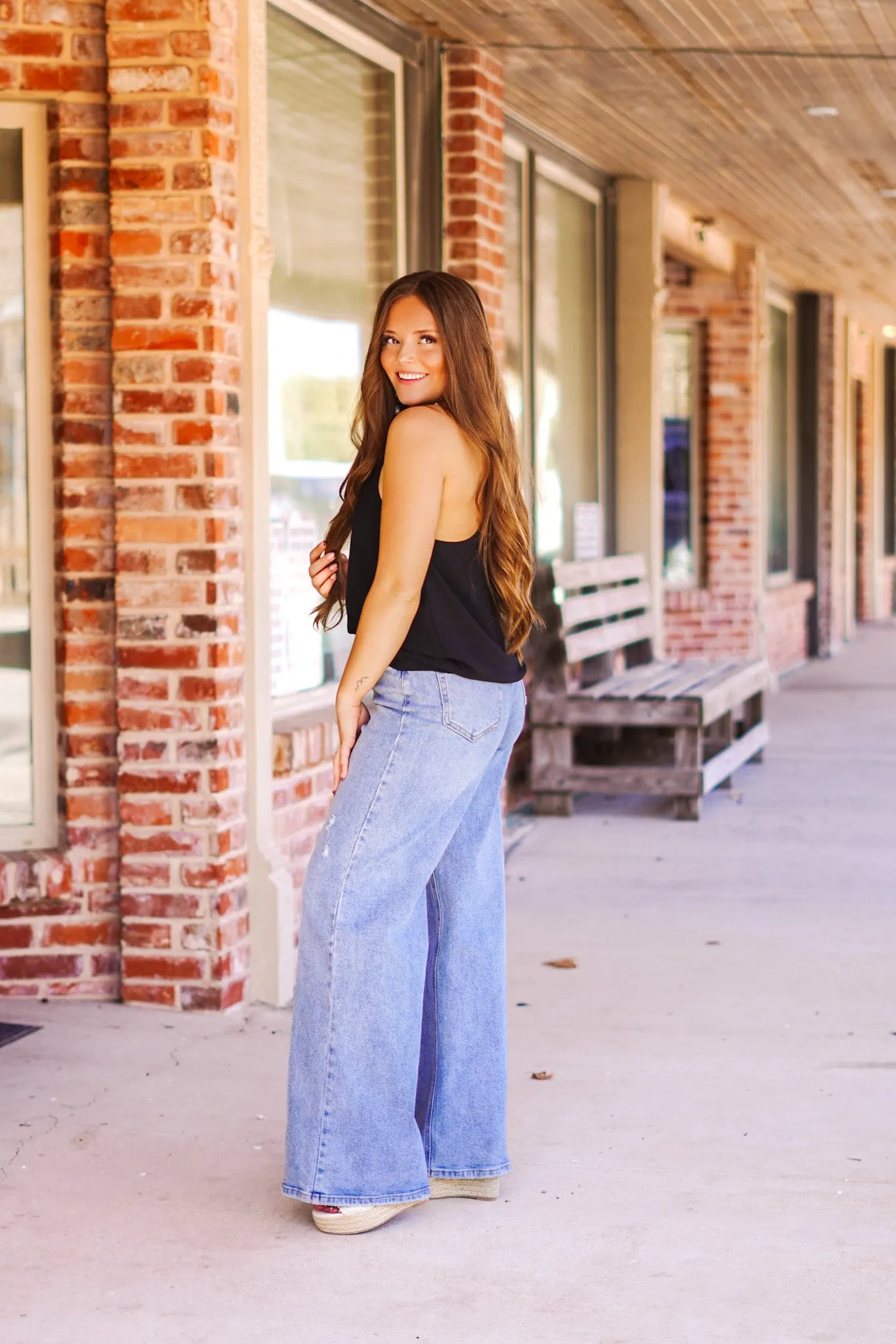 The Elena Tank in Black