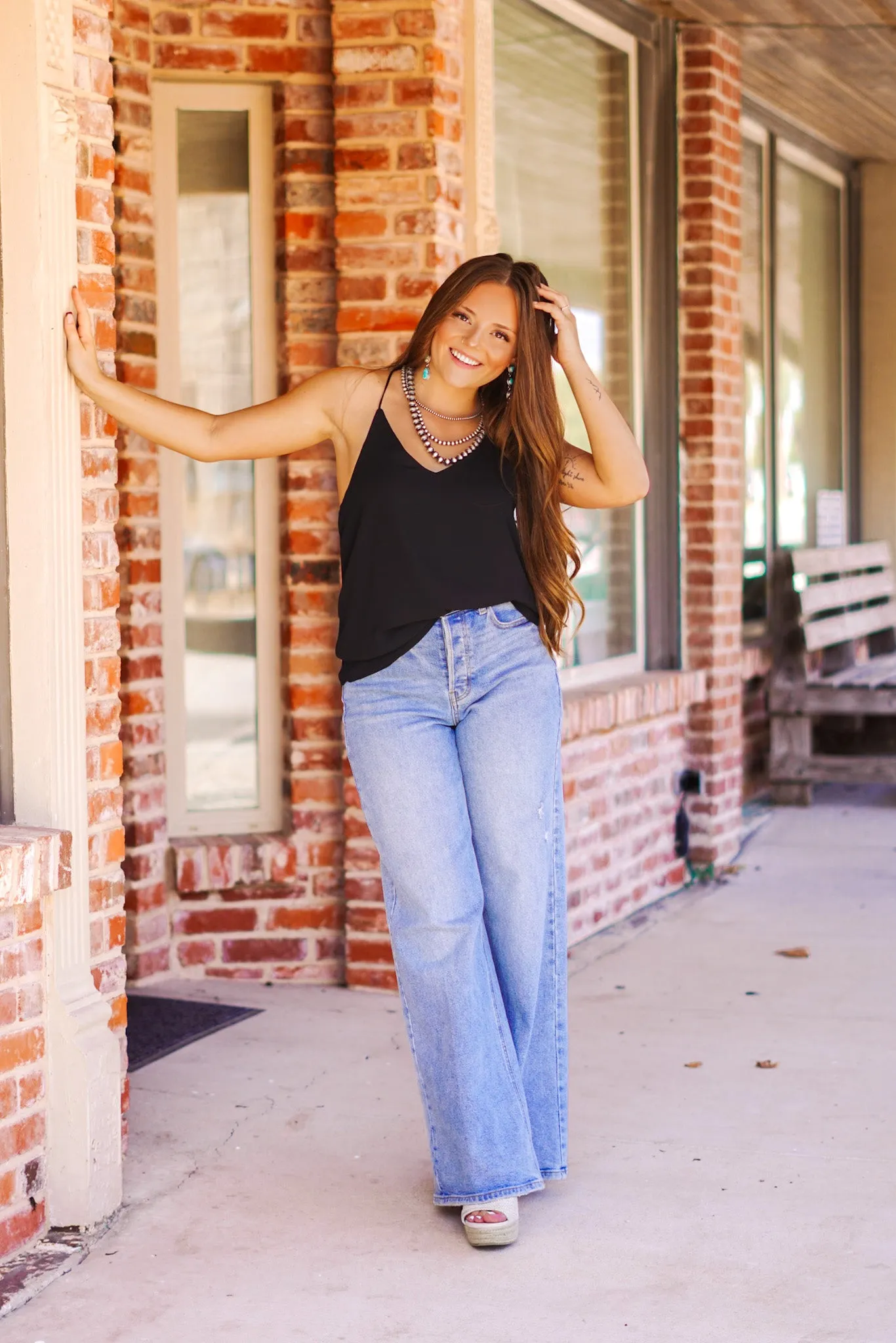 The Elena Tank in Black