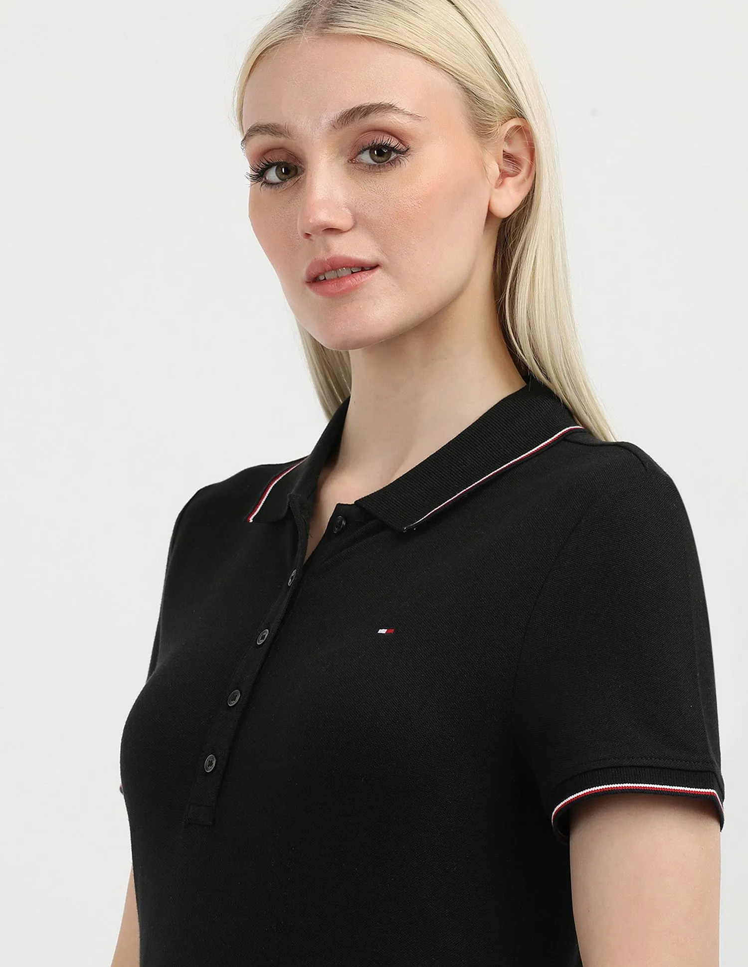 Tommy Hilfiger Solid Tipped Polo Shirt