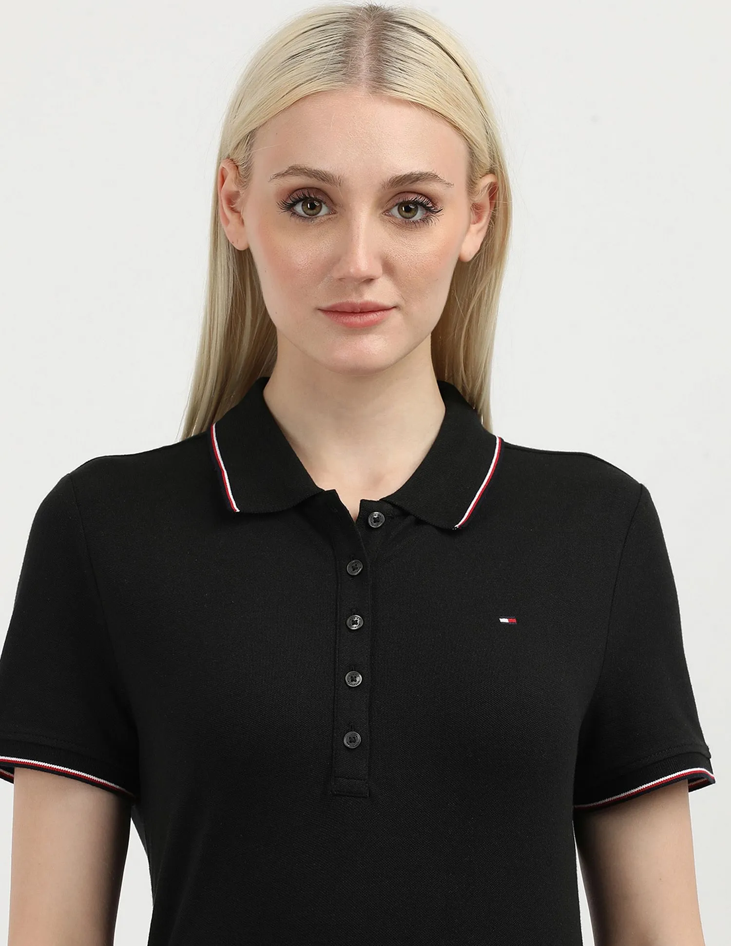 Tommy Hilfiger Solid Tipped Polo Shirt