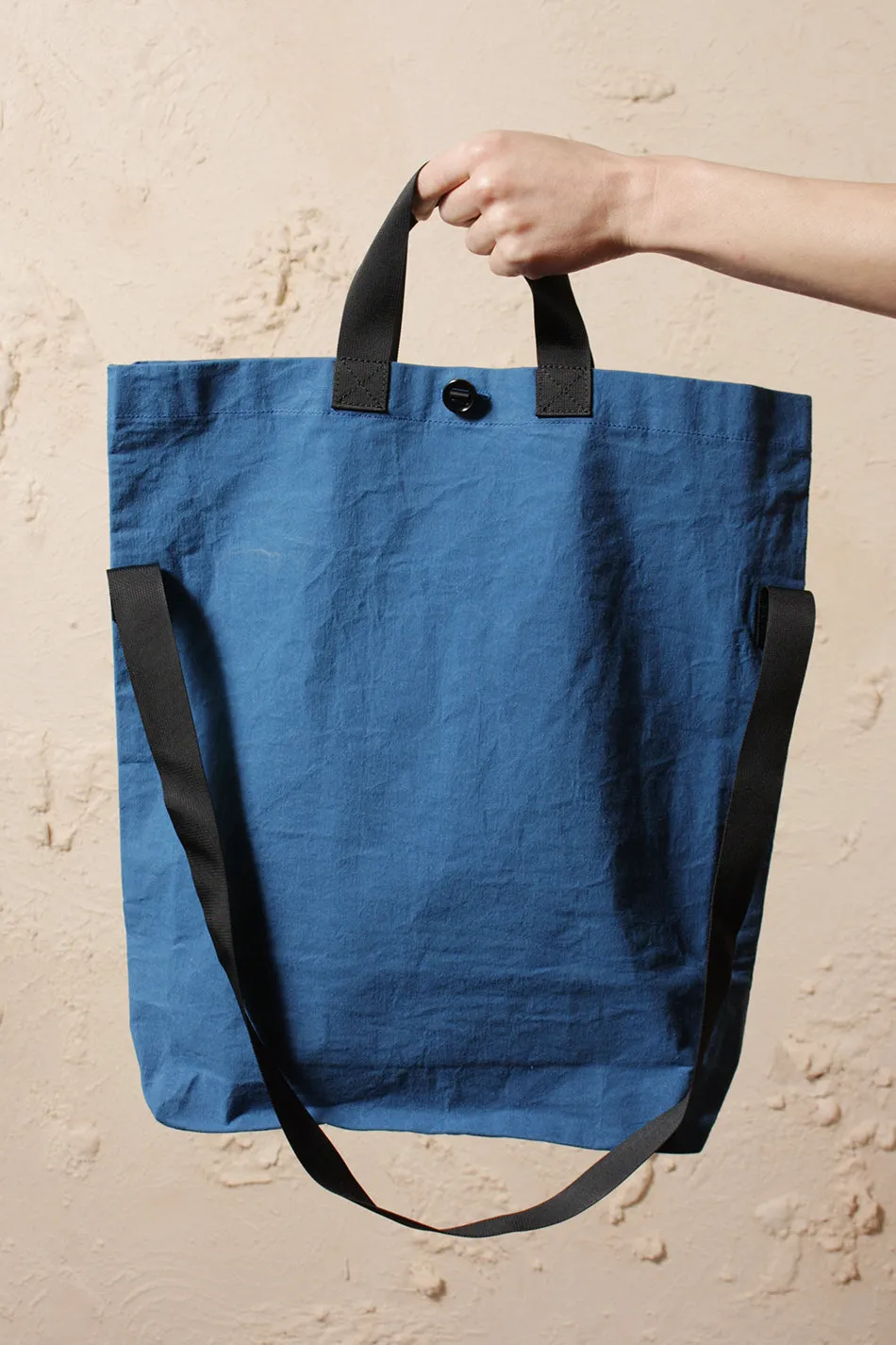 Wax Cotton Bag Blue