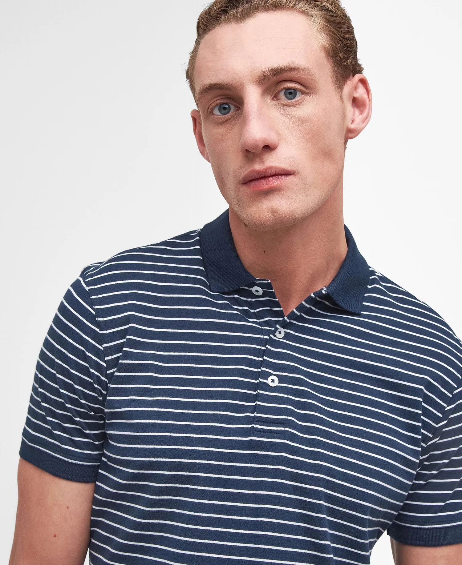  Westgate Striped Short-Sleeved Polo Shirt     