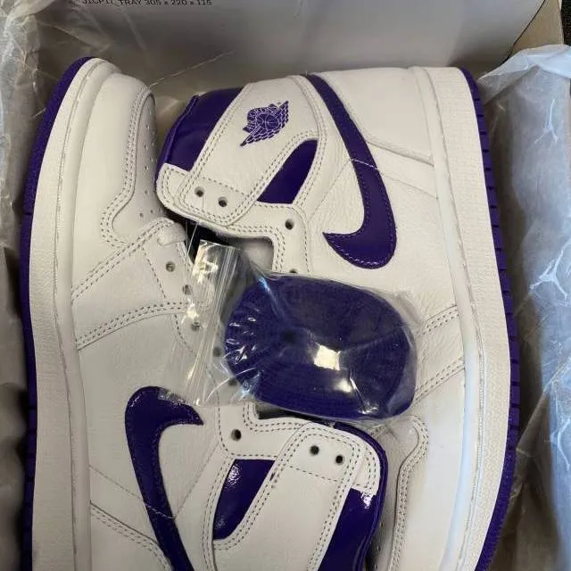 Wmns nike air jordan 1 retro high og 5-12 court purple white cd0461-151