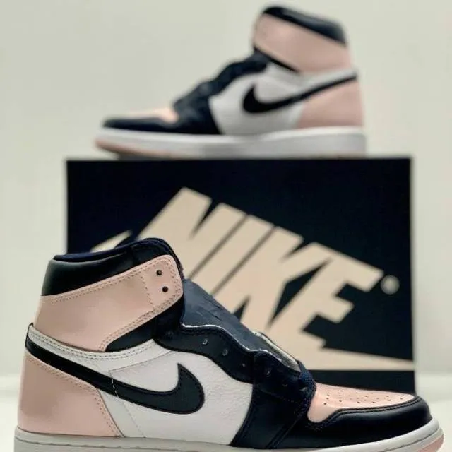 Wmns nike air jordan 1 retro high og atmosphere white pink obsidian dd9335-641