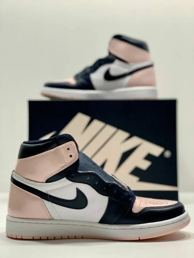 Wmns nike air jordan 1 retro high og atmosphere white pink obsidian dd9335-641