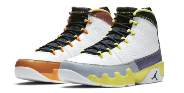 Wmns nike air jordan 9 ix retro change the world white catcus flower cv0420-100