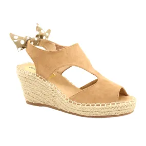 Women's Sandals On Wedge Beige Monroe 21SD98-3593