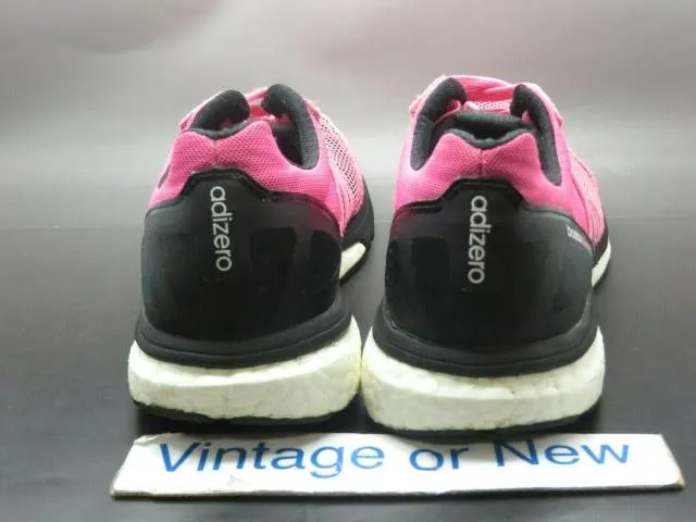 Women's Adidas Adizero Boston Pink Black White Running S...