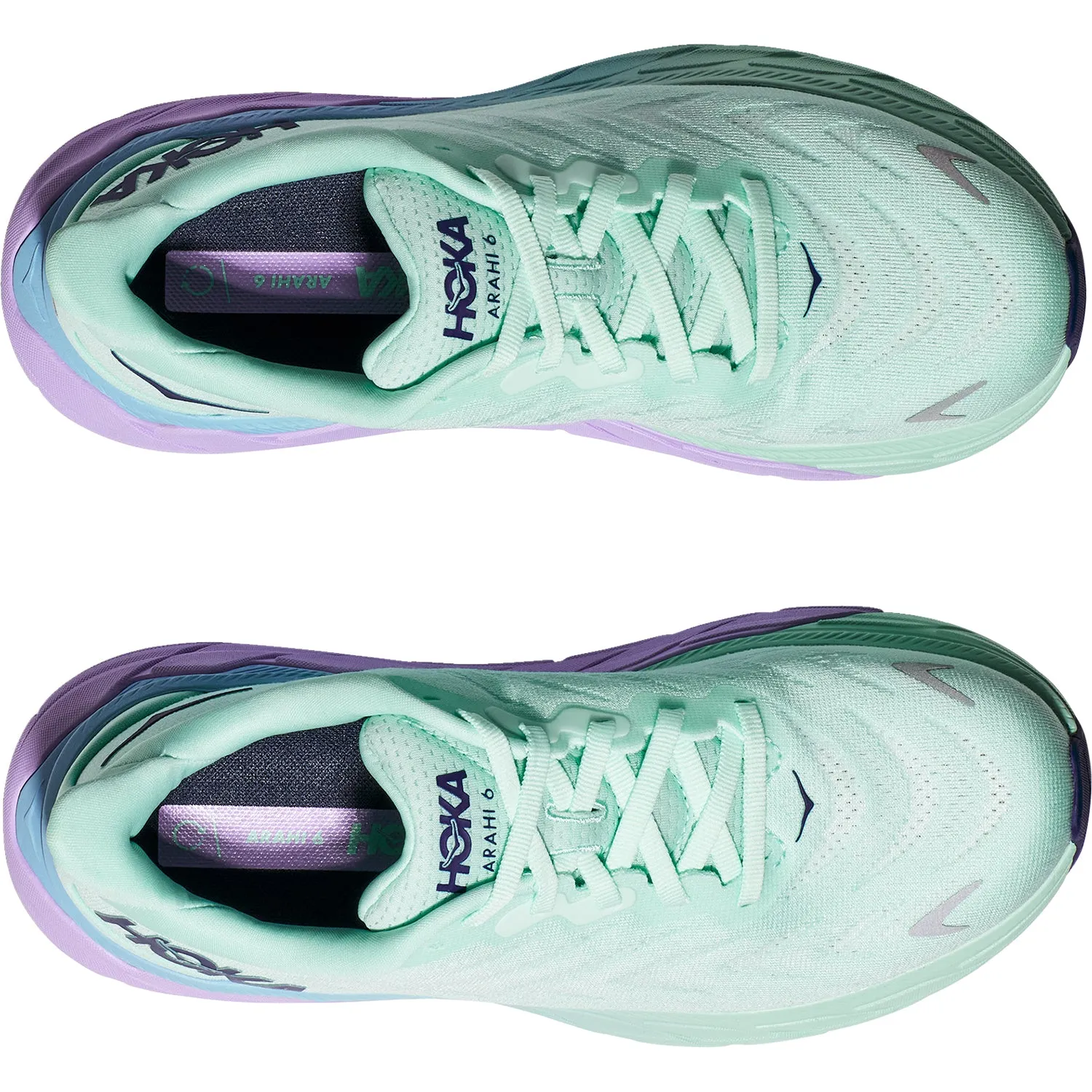 Women's Hoka Arahi 6 Sunlit Ocean/Lilac Mist Mesh