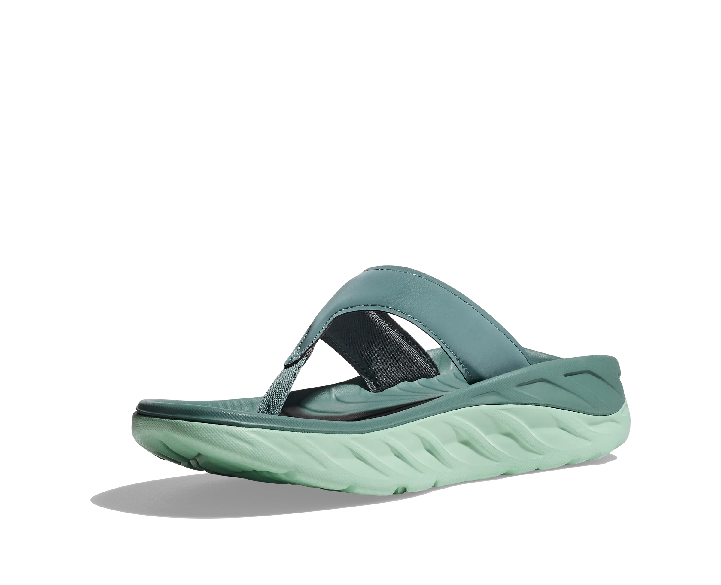 Women's Hoka Ora Recovery Flip Color: Trellis/Mist Green