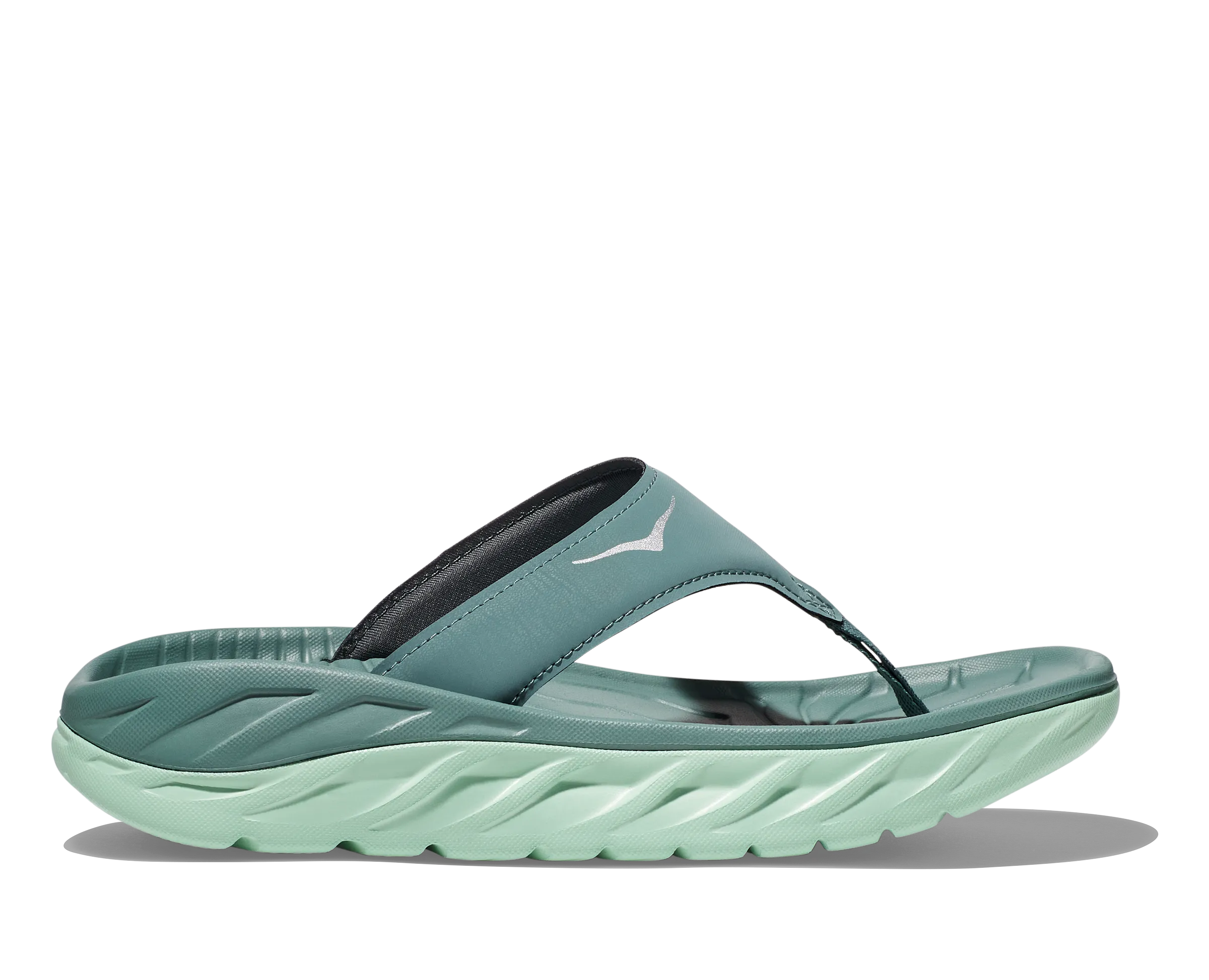 Women's Hoka Ora Recovery Flip Color: Trellis/Mist Green