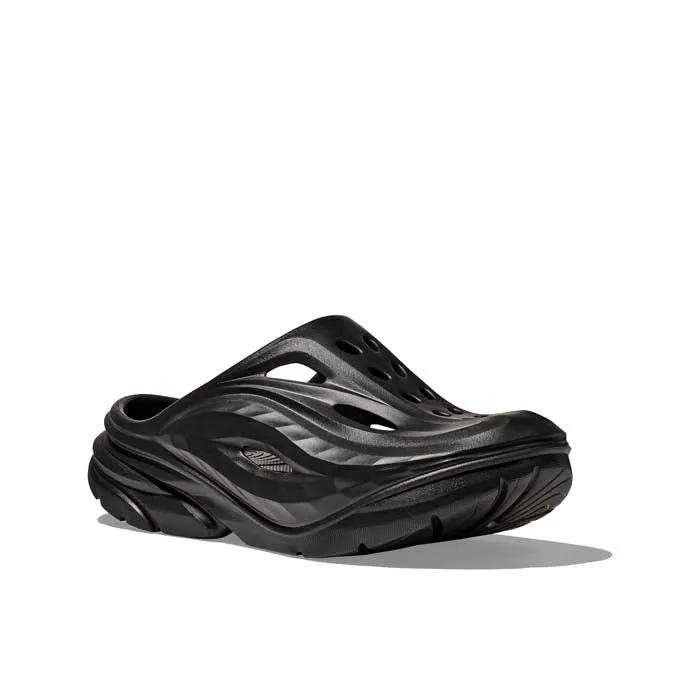 Womens Hoka Ora Recovery Mule in Black/Black