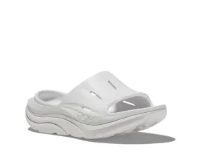 Womens Hoka Ora Slide 3 in White/White