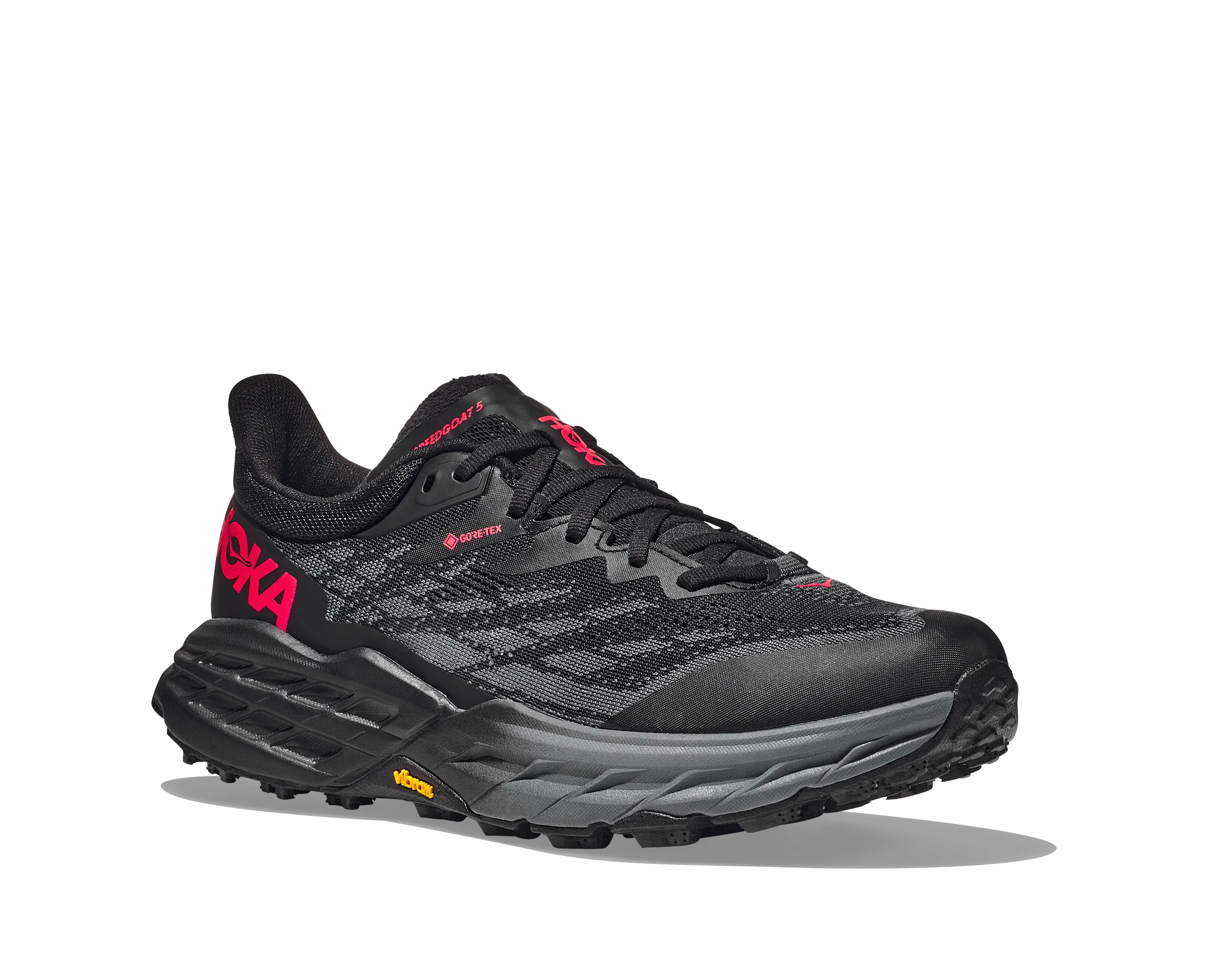 Women's Hoka Speedgoat 5 GTX Color: Black/Black