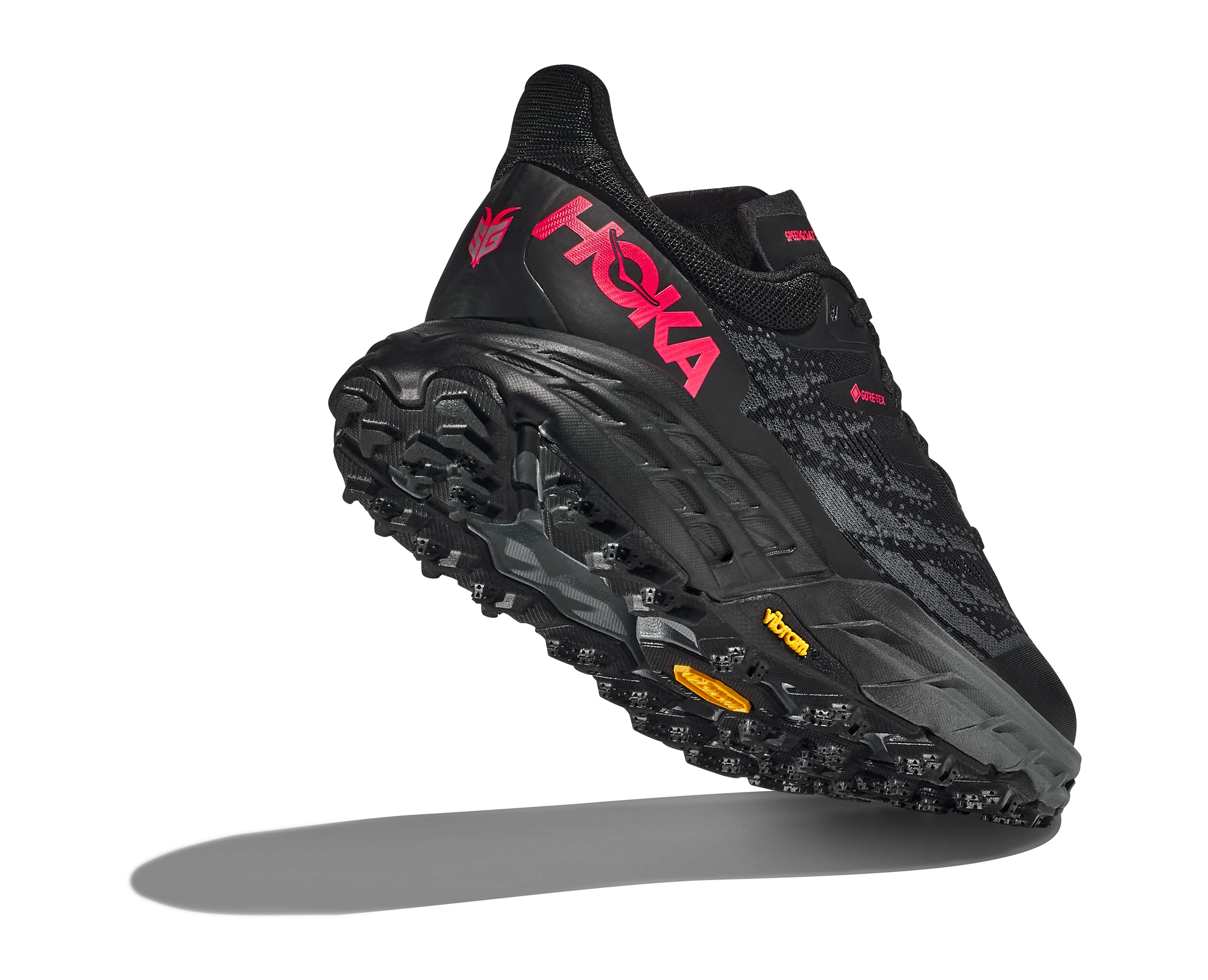 Women's Hoka Speedgoat 5 GTX Color: Black/Black