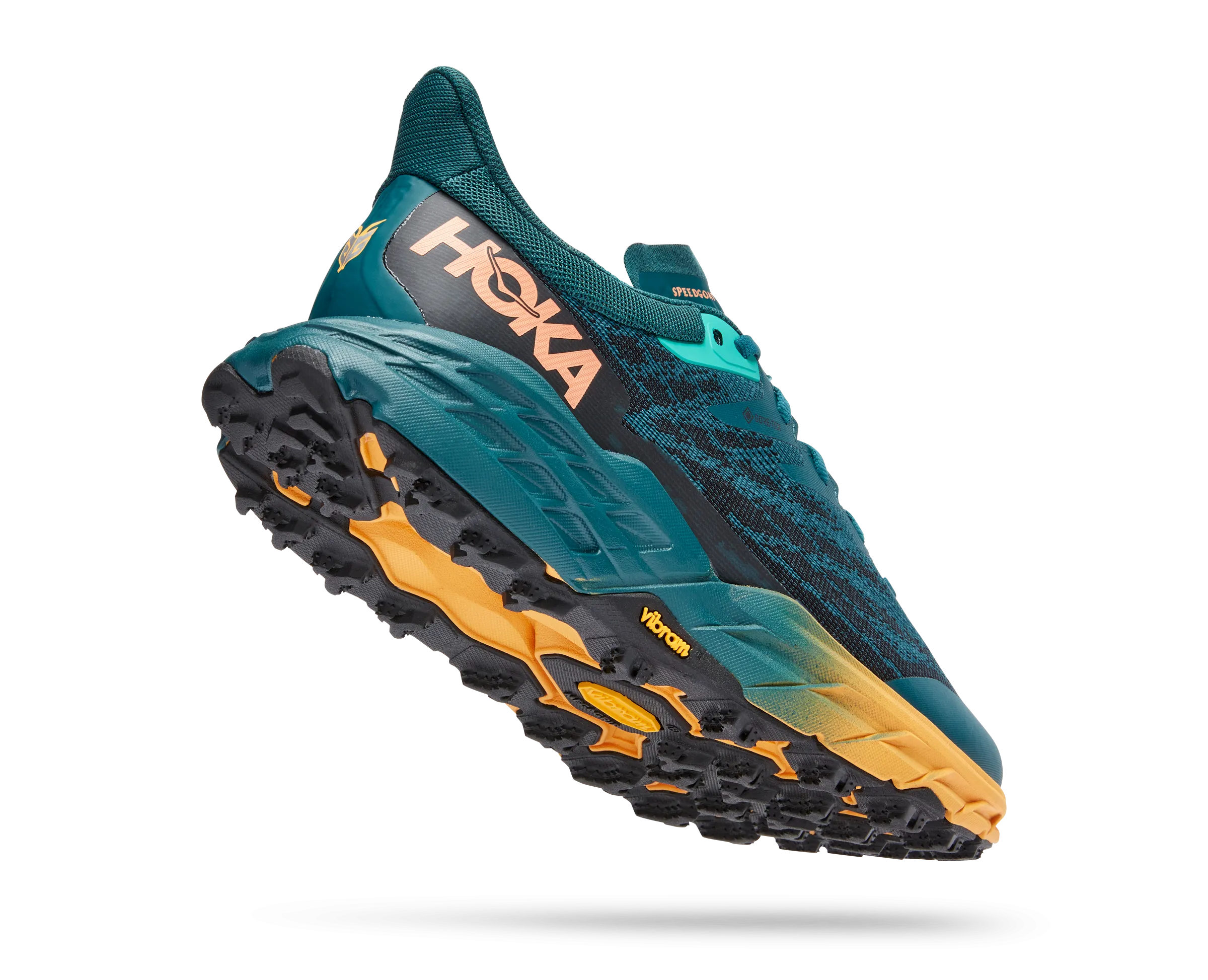 Women's Hoka Speedgoat 5 GTX Color: Deep Teal/Black