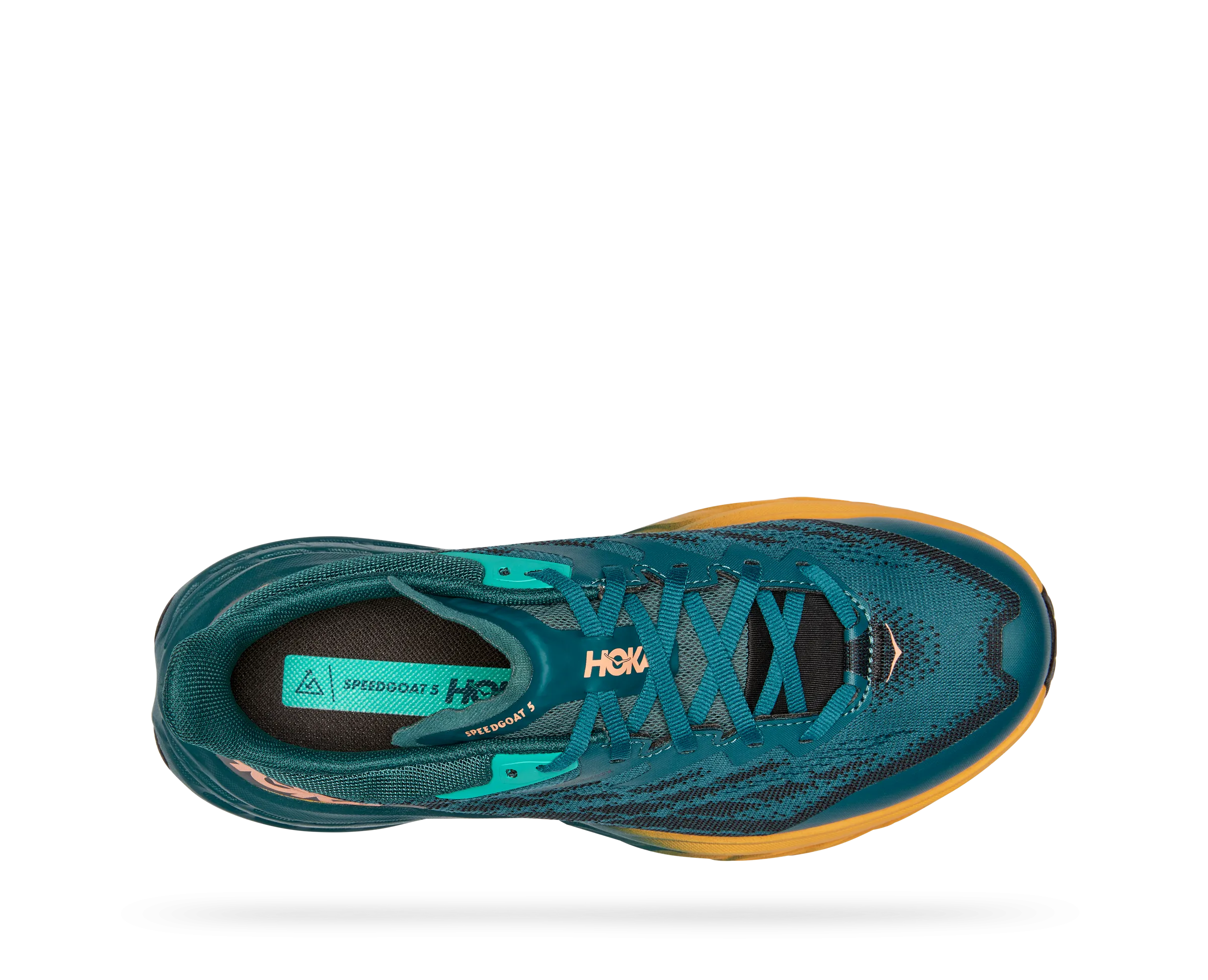 Women's Hoka Speedgoat 5 GTX Color: Deep Teal/Black