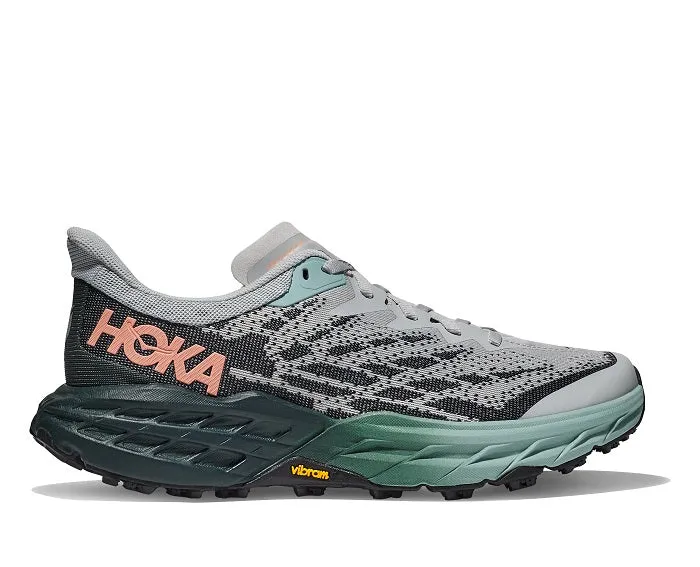 Womens Hoka Speedgoat 5 in Harbor Mist/Spruce