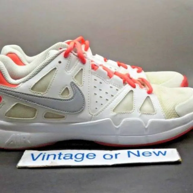 Women's Nike Air Vapor Advantage White Grey Hot Lava Ten...