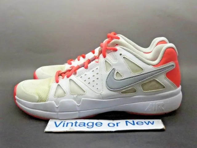 Women's Nike Air Vapor Advantage White Grey Hot Lava Ten...