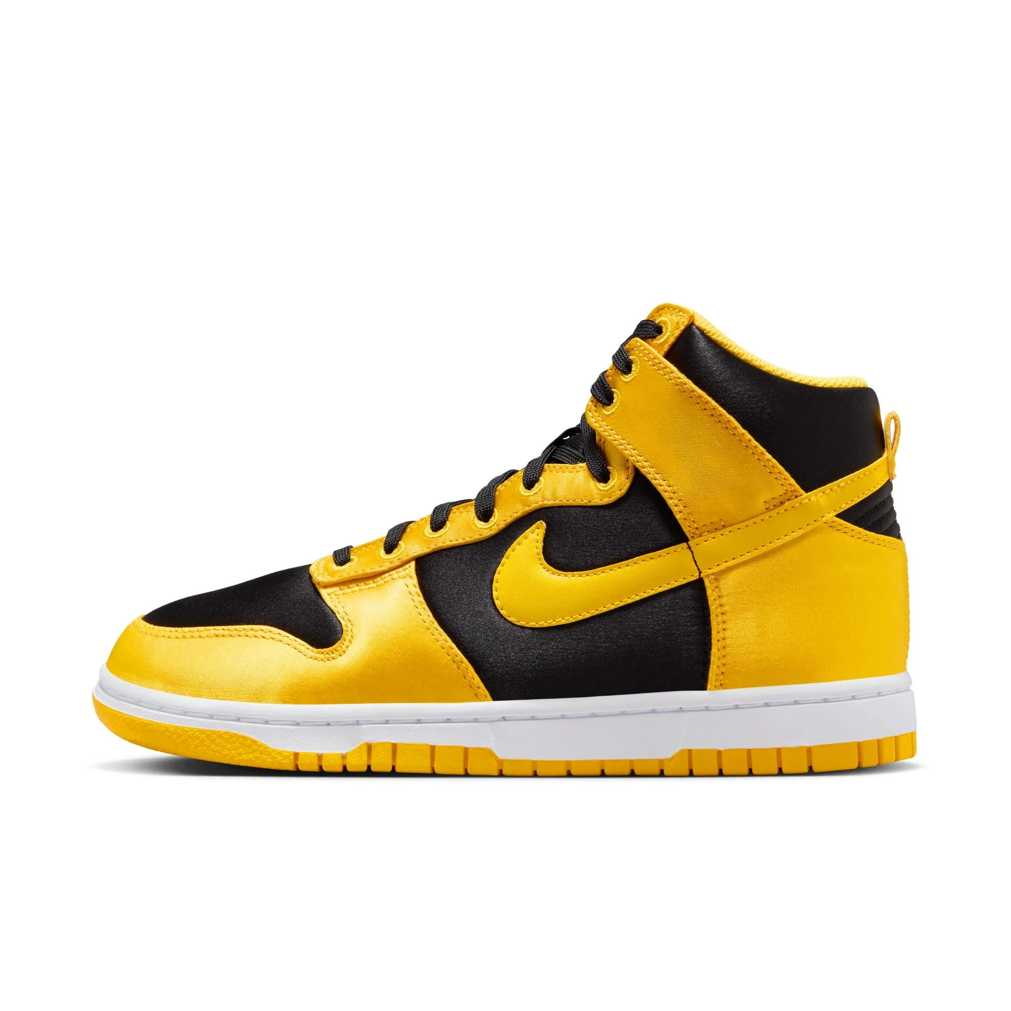 Womens Nike Dunk High 'Goldenrod Satin'