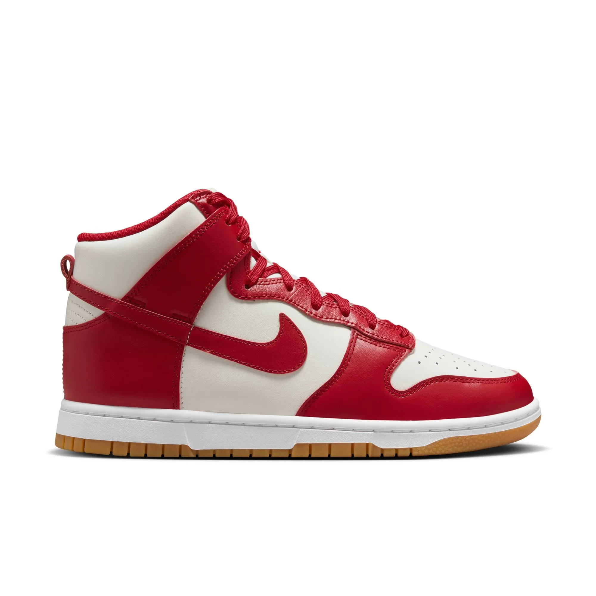 Womens Nike Dunk High 'White/Red'