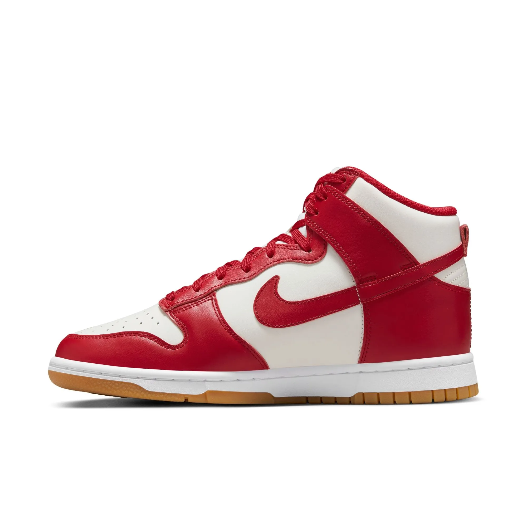 Womens Nike Dunk High 'White/Red'