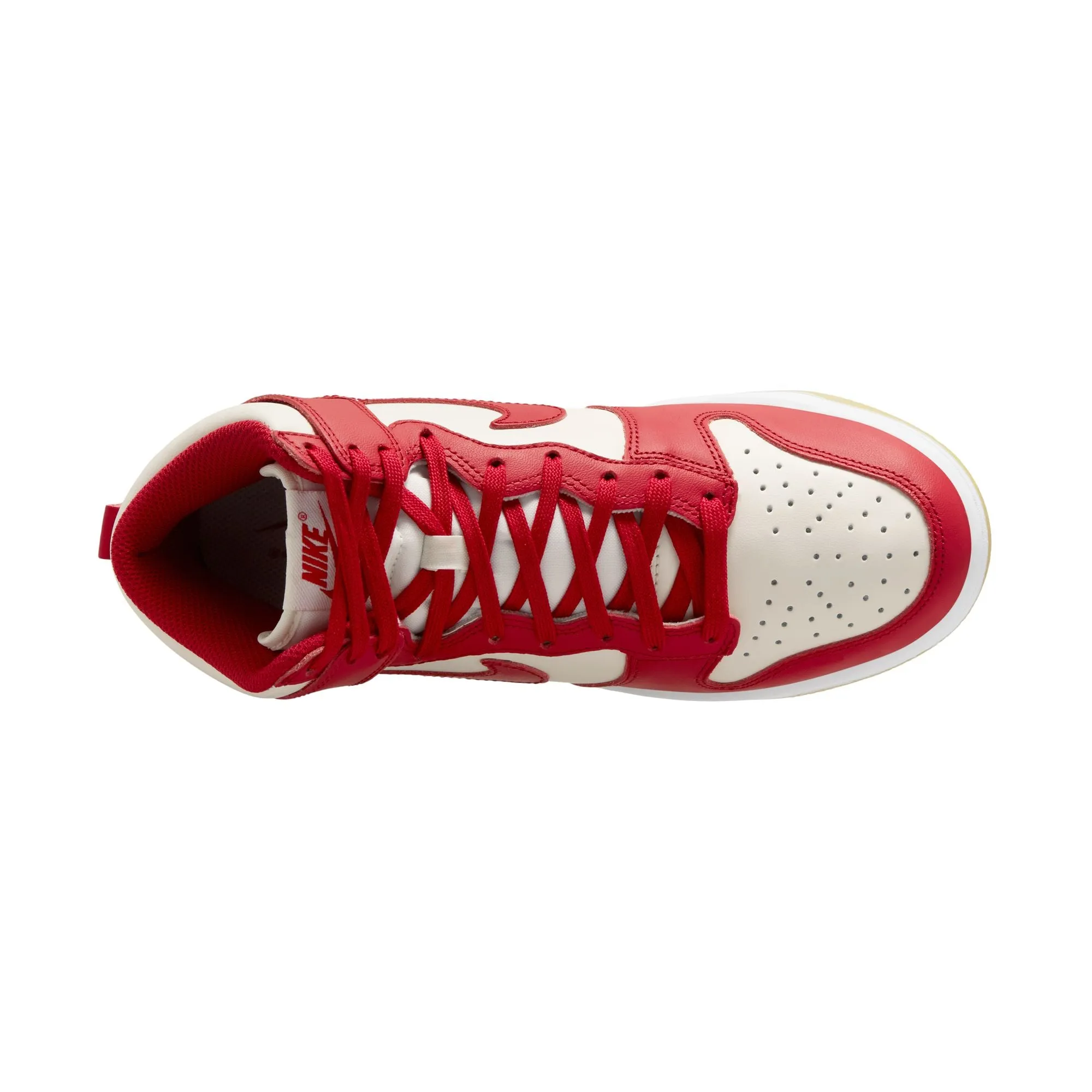 Womens Nike Dunk High 'White/Red'