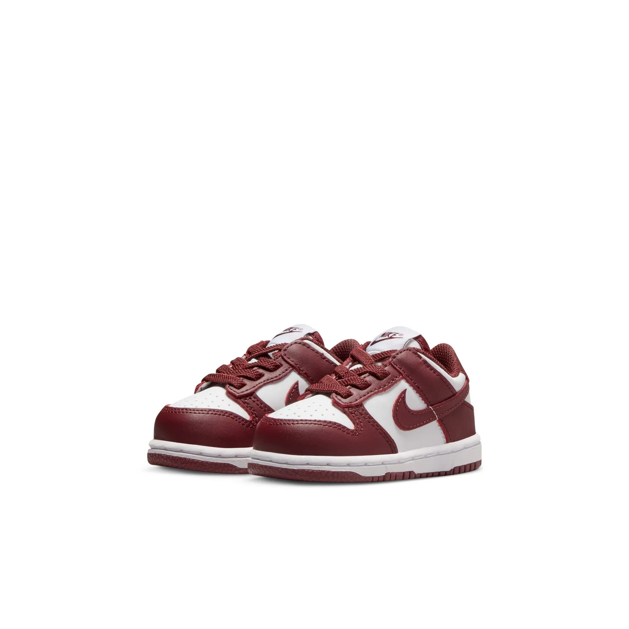 Youth Nike Dunk Low (TD) 'White/Redwood'