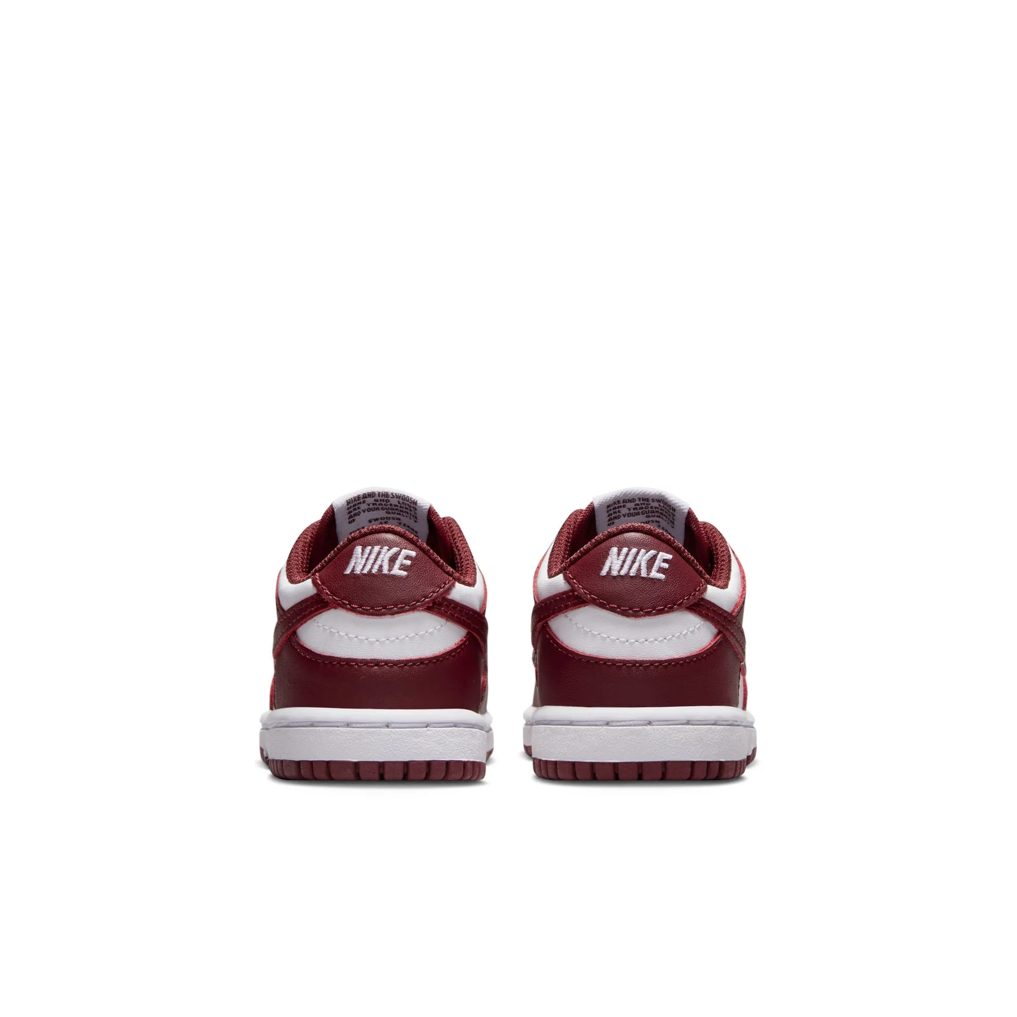 Youth Nike Dunk Low (TD) 'White/Redwood'